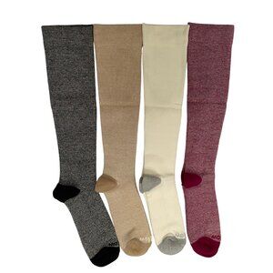 Wellow Wide Calf Compression Socks (4 pack)